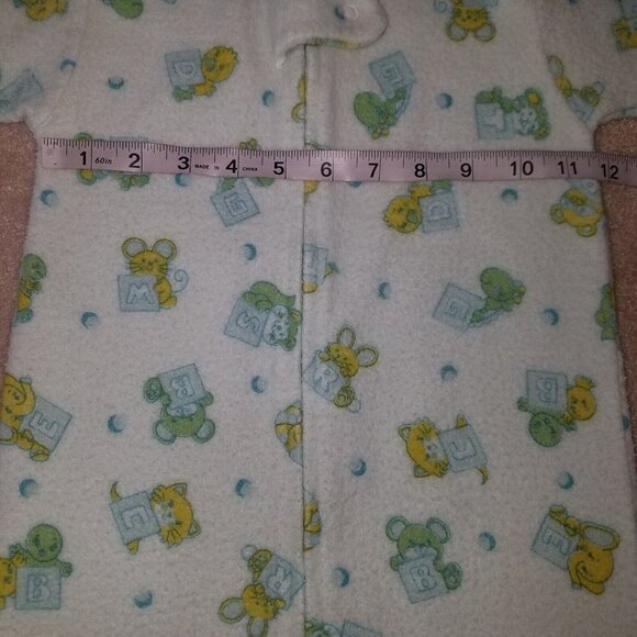 VTG Carter's Blue Blocks Animals Sleep Sack (up to 26 lb) Mouse Cat Bear PILLING - Picture 6 of 7